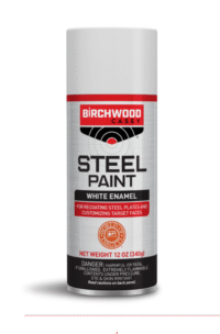 Kontrastní barva na kovové terče, gongy a reaktivní terče - bílá